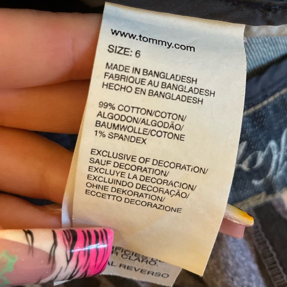 2009 Vintage Tommy Hilfiger Women’s Cotton Boot Cut Jeans Embroidered Pockets - Picture 2 of 7